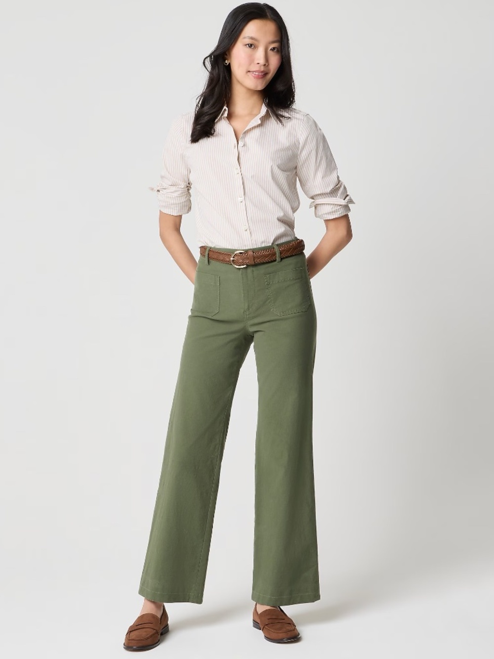 J. Crew Lizzie Wide-Leg Pant
